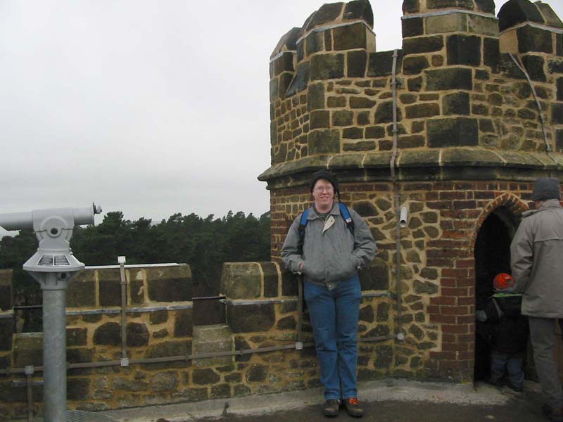 Stephen on top of Leith Hill tower