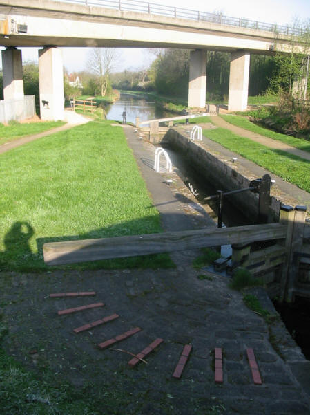 Haggonfield Lock and A57 bridge on Chesterfield Canal