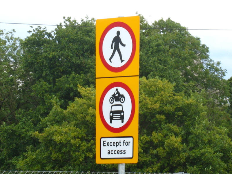 no pedestrians sign