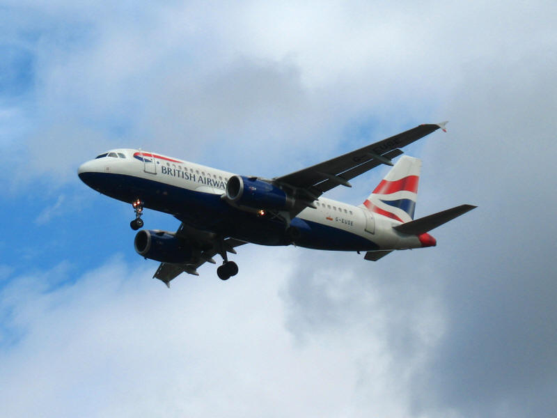 British Airways aeroplane near Heathrow