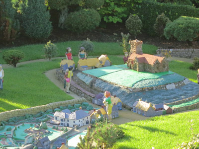 The model of the model of the model at the Godshill model village during a week on the Isle of Wight