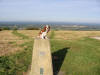 Henry on top of Ditchling Beacon