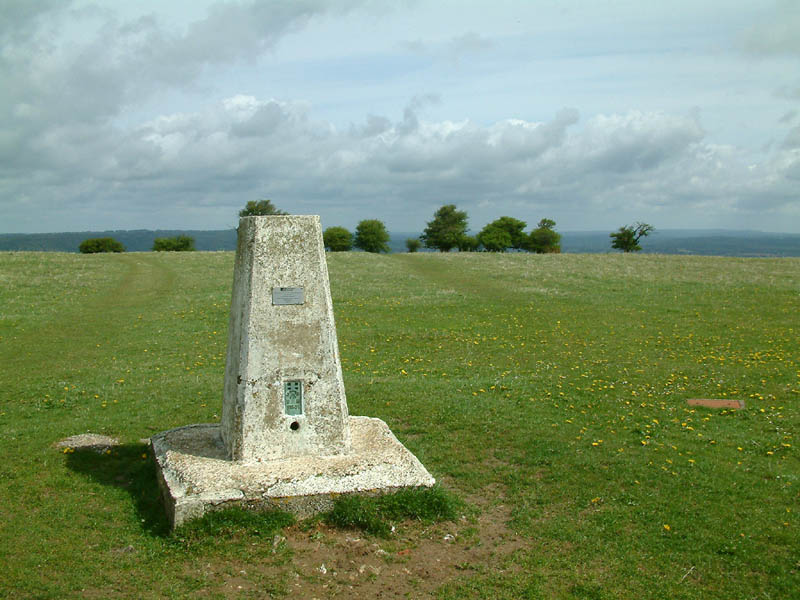 Summit of Butser Hill near Petersfield in Hampshire