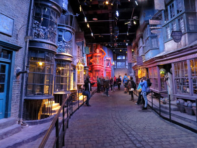Diagon Alley at the Harry Potter studio