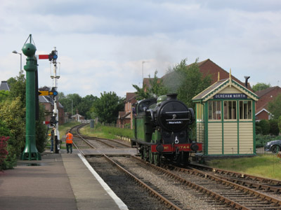 Great Northern Railway Class N2 Number 1744 at Dereham on the Mid-Norfolk Railway